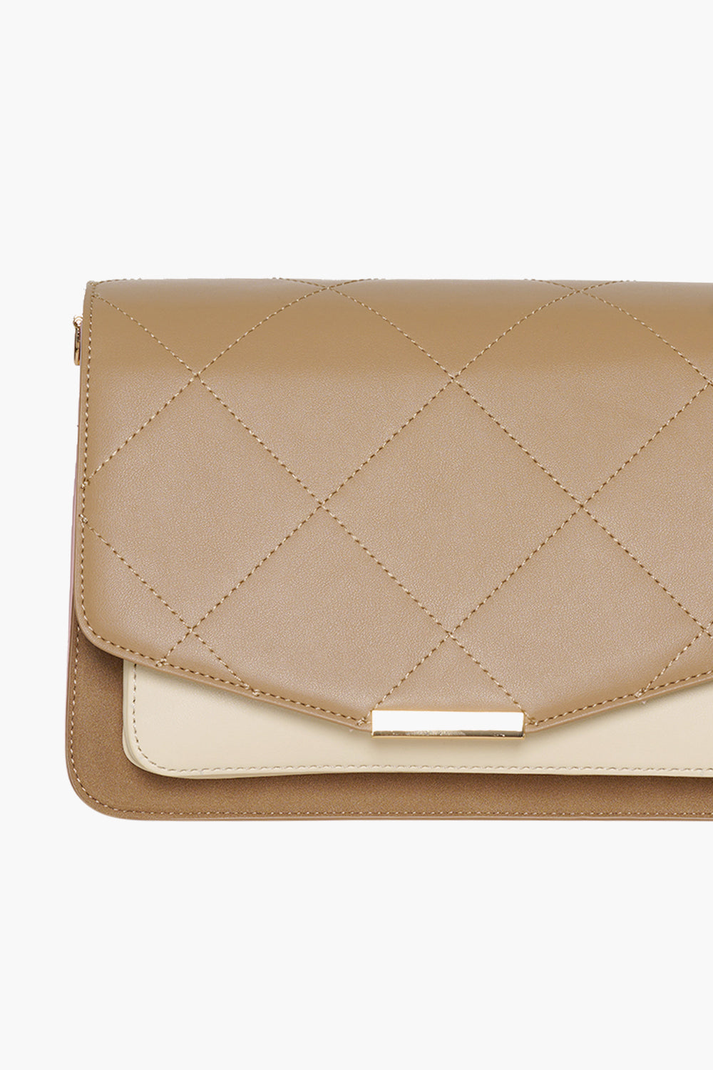 Blanca Multi Compartment Bag Taupe/Offwhite/Rose Mix