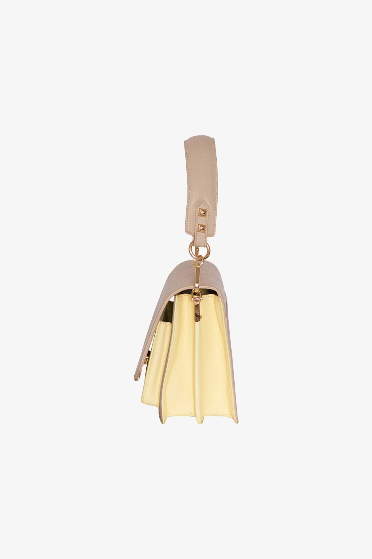 Blanca Multi Compartment Bag Pastel Yellow/Taupe