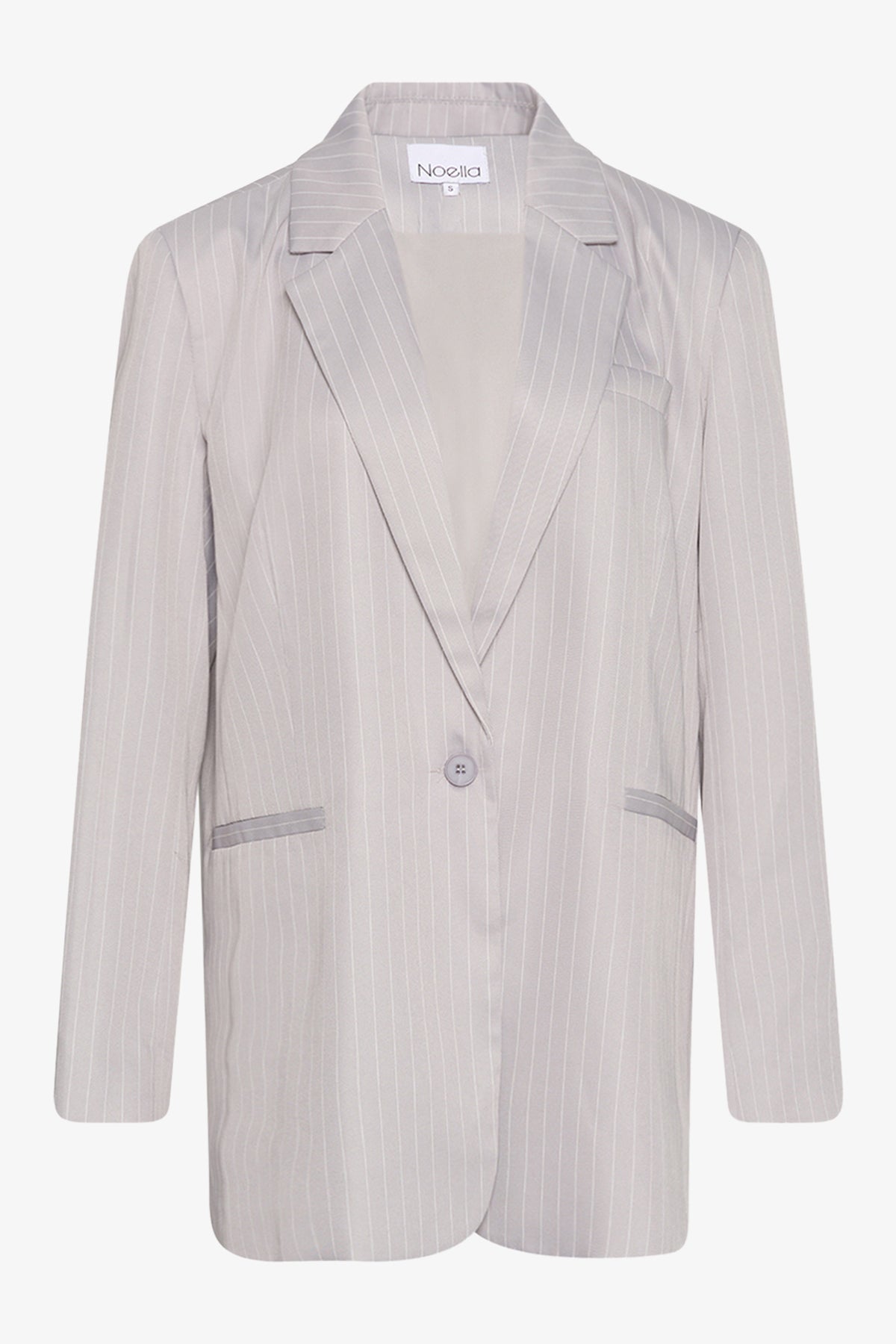 Noellas Bossy Blazer Pinstripe Grey Pinstripe.