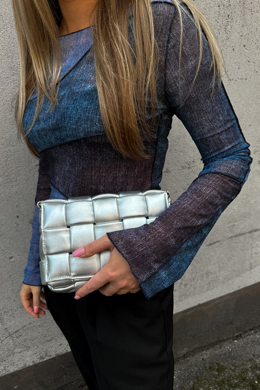 Noellas Brick Bag Silver. Køb Tasker hos www.noellafashion.dk