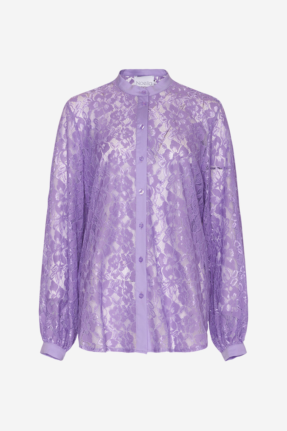 Noellas Bristol Lace Shirt Lilac. Køb Skjorter hos www.noellafashion.dk