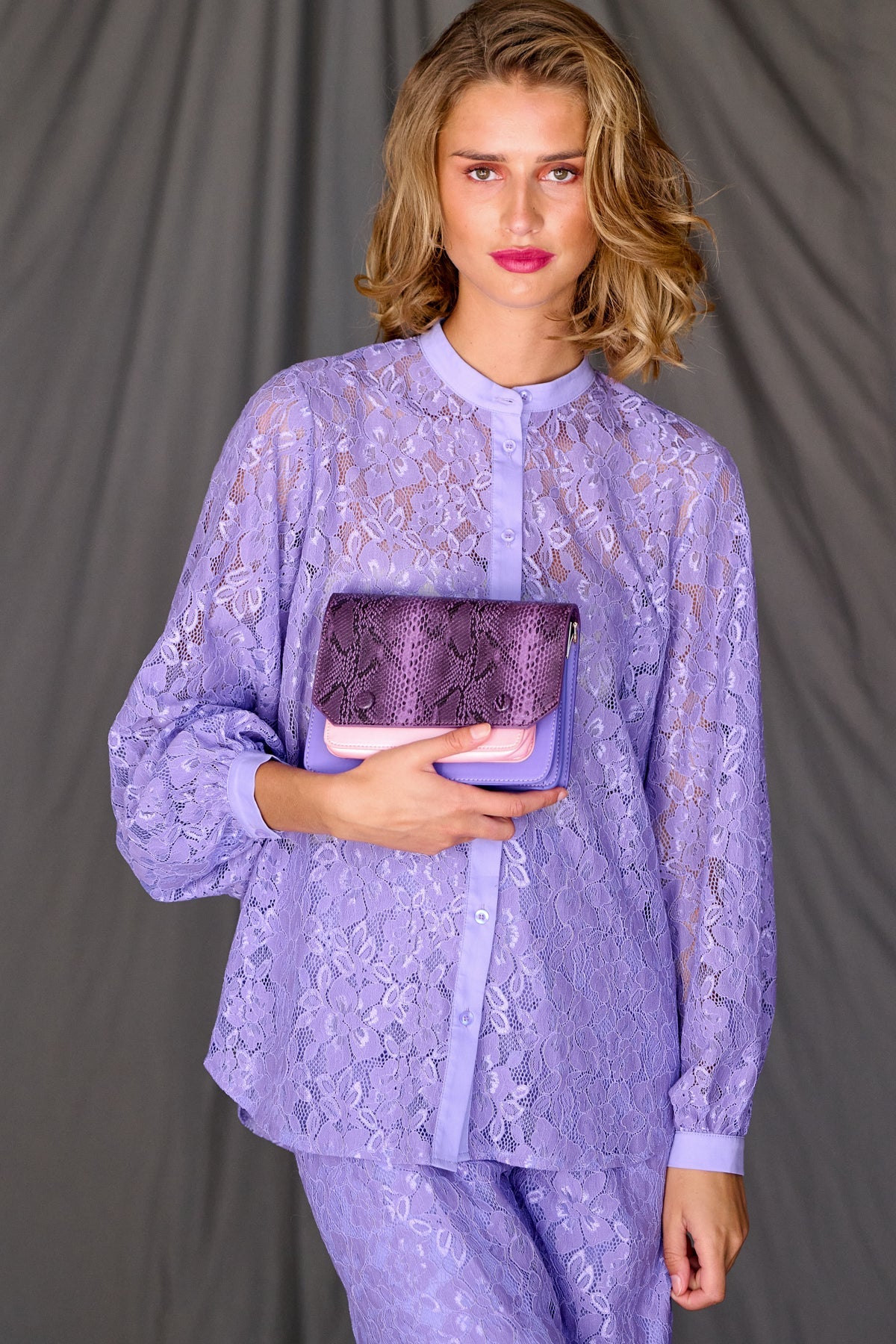 Bristol Lace Shirt Lilac