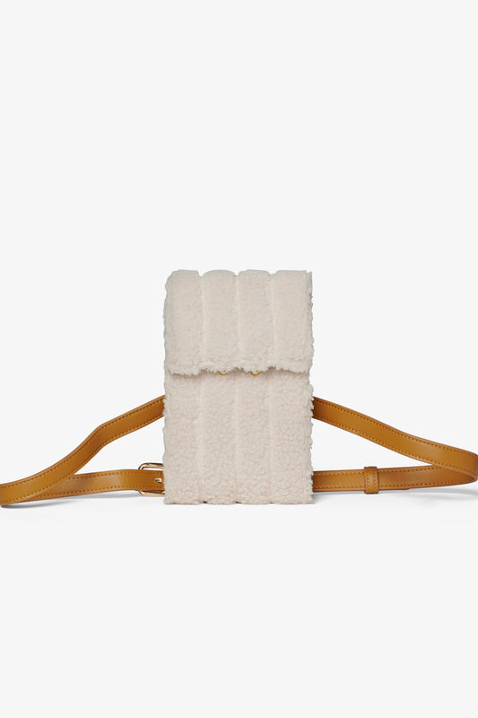 Catherina Phone Clutch Offwhite/camel