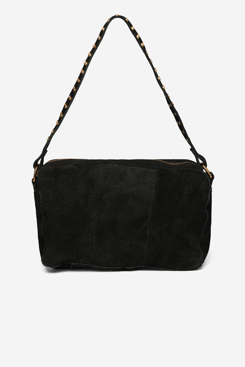 Celina Bag Real Suede W. Gold Black