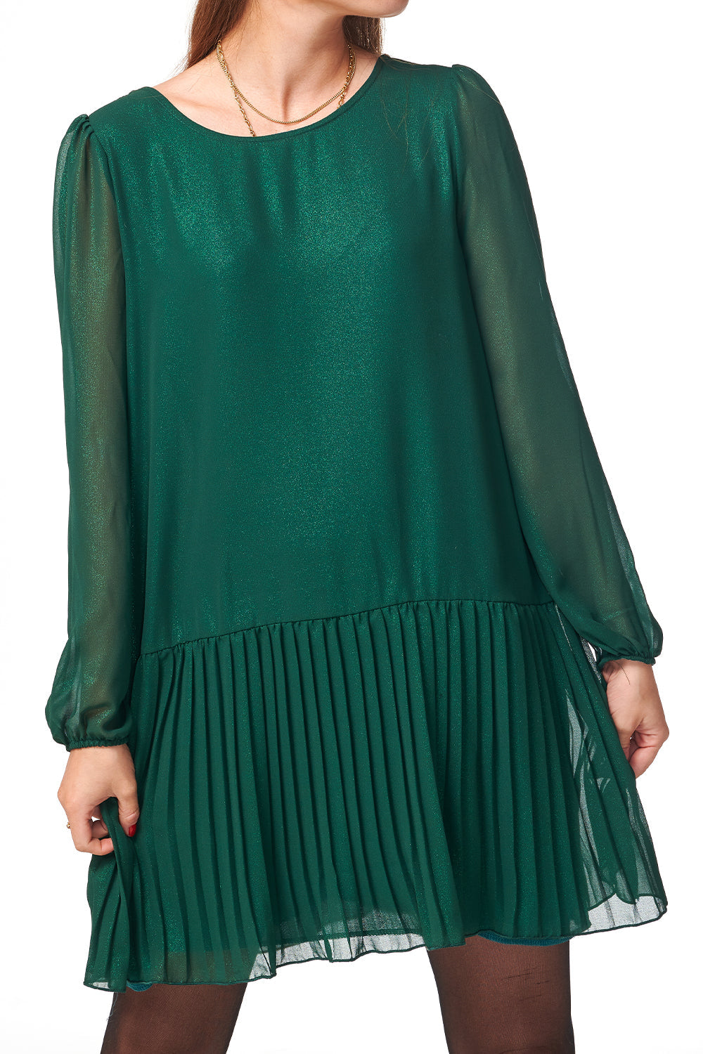 Dagmar Lurex Dress Green