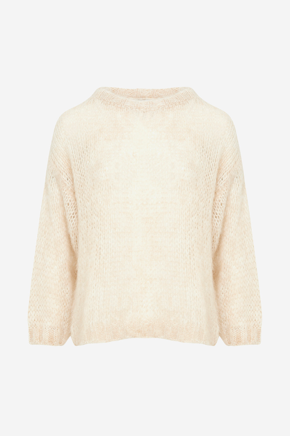 Noellas Delta Knit Sweater Camel. Køb Striktrøjer hos www.noellafashion.dk