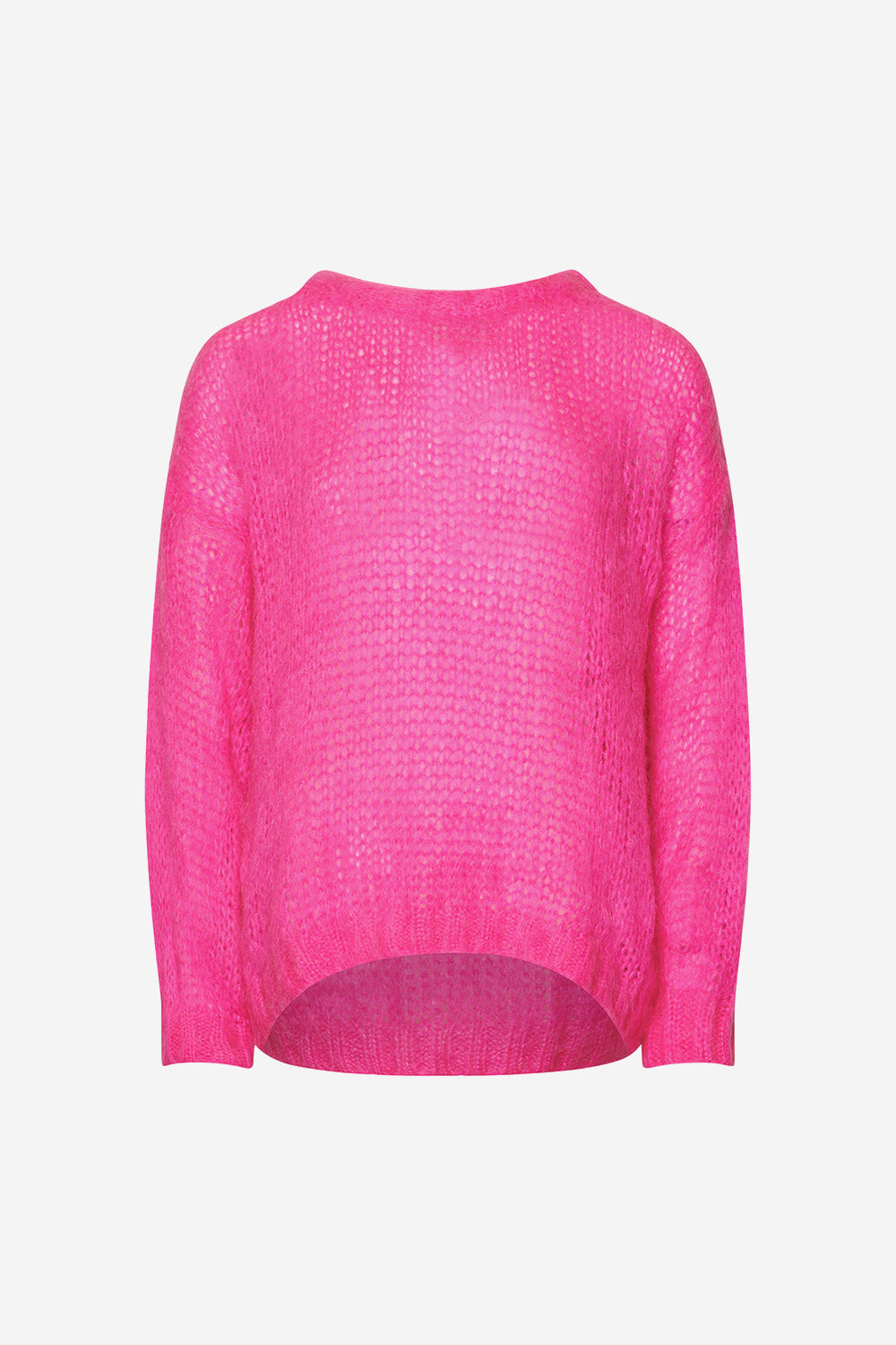 Noellas Delta Knit Sweater Bright Pink. Køb Striktrøjer hos www.noellafashion.dk