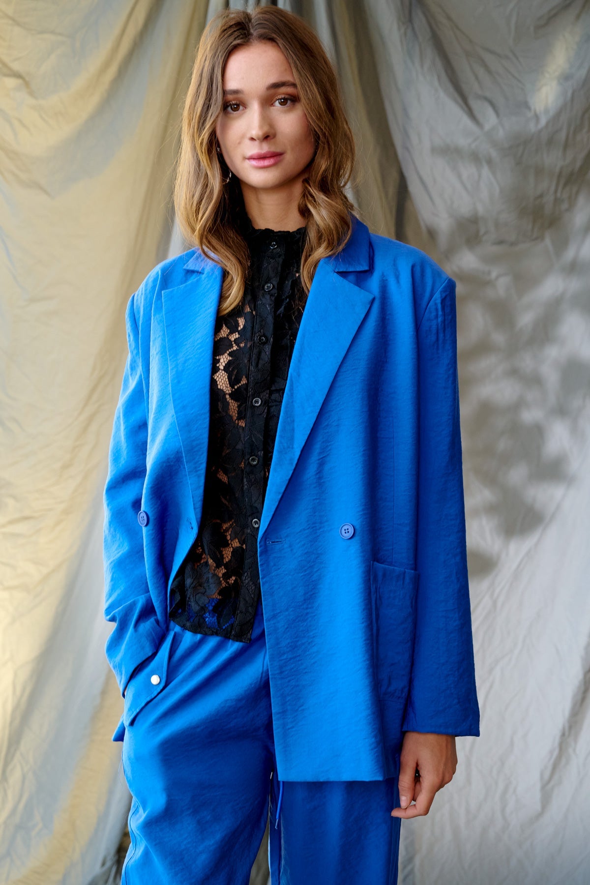 Paola Oversize Blazer Electric Blue