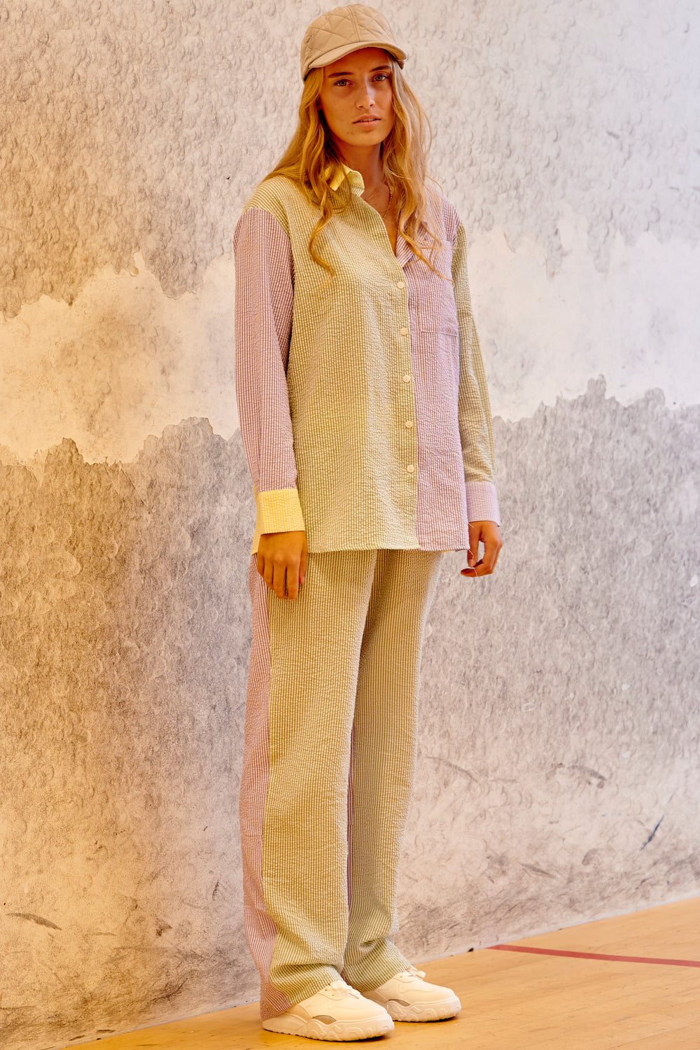 Vero Mix Pants Lilac mix