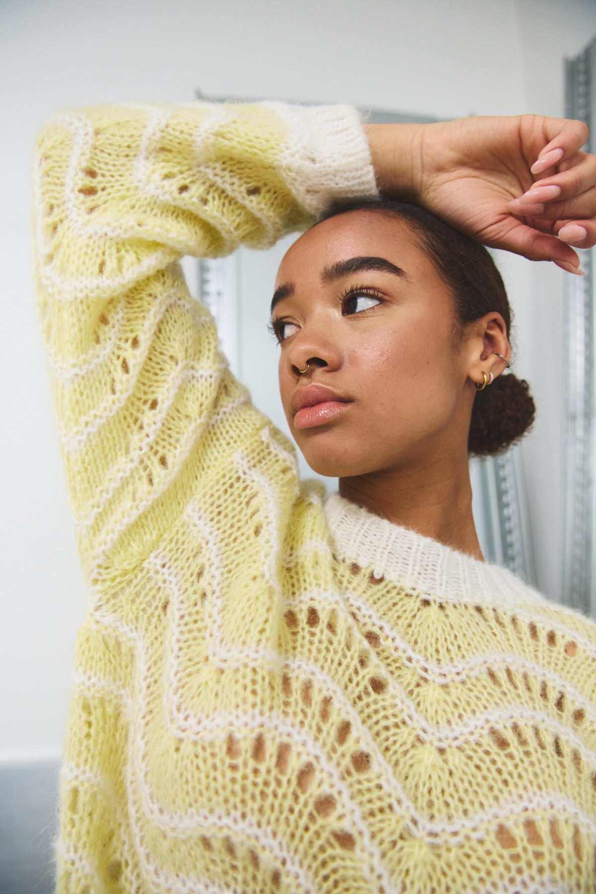 Panama Knit Jumper Sun Yellow