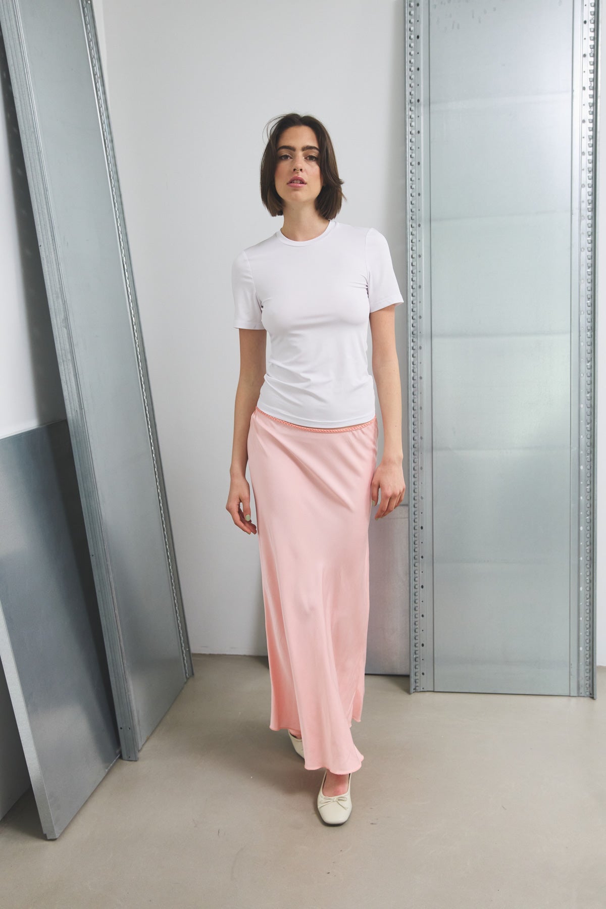 Noellas Kenya Skirt Shell Pink. Køb Nederdele hos www.noellafashion.dk