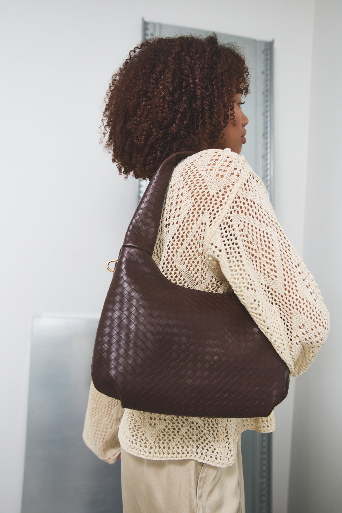 Peony Bag Dark Brown