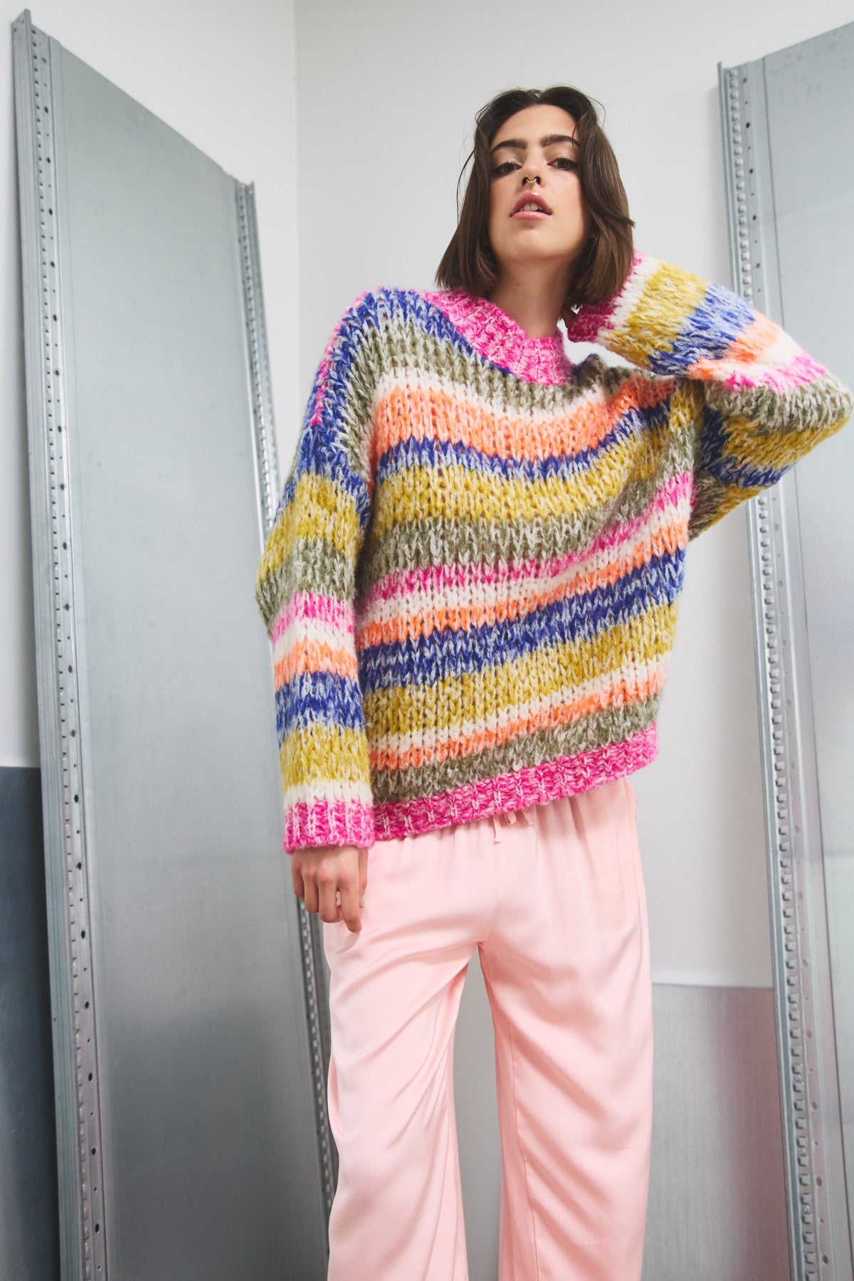 Keiko Knit Tundra Stripe
