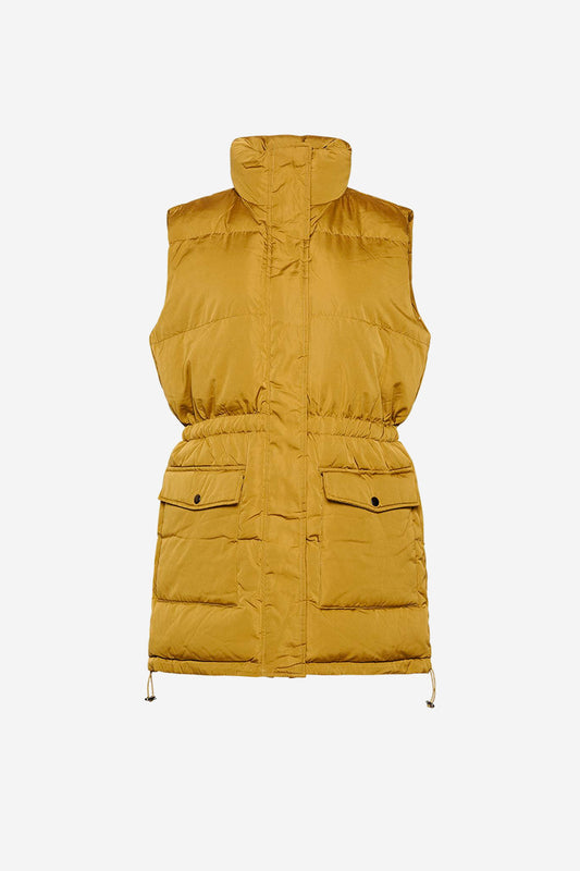 Noellas Eden Puffer Waistcoat Olive. Køb Jakker hos www.noellafashion.dk