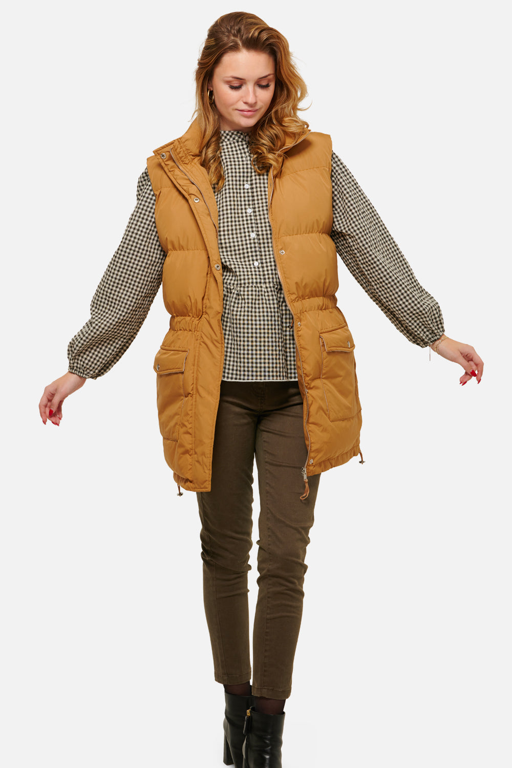 Eden Puffer Waistcoat Camel