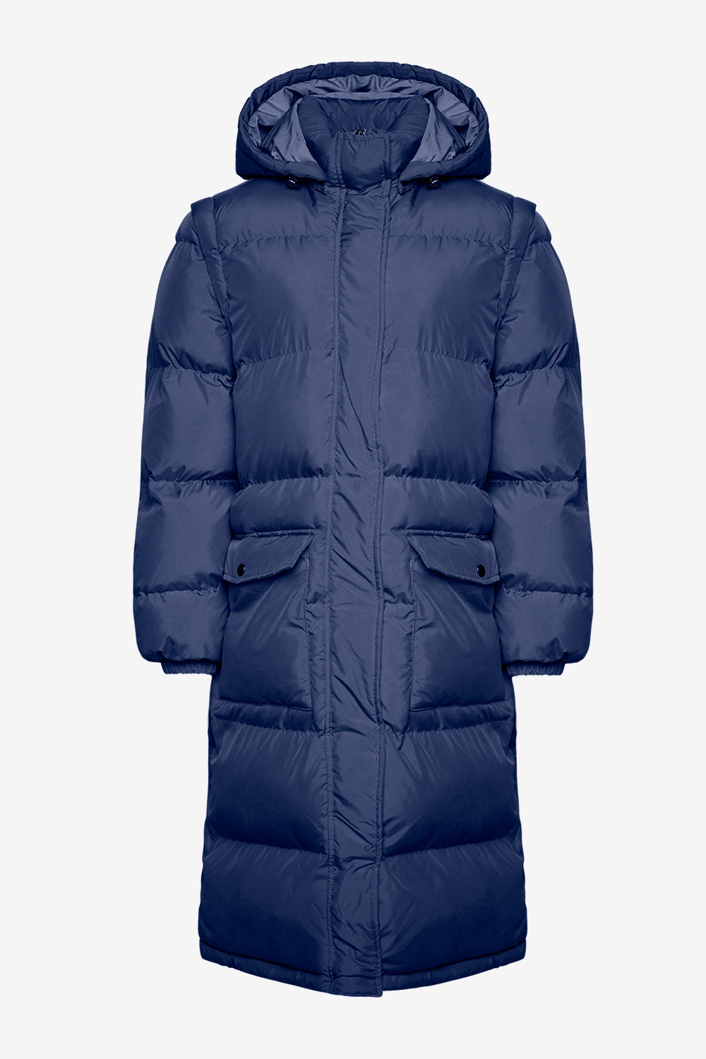 Noellas Eliza Puffer Coat Navy. Køb Jakker hos www.noellafashion.dk