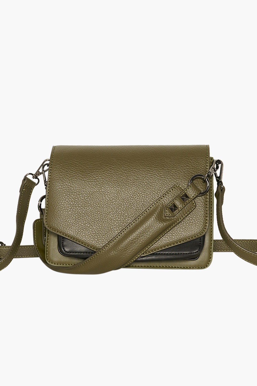 Noellas Ella Bag Medium Army/Black Mix. Køb Tasker hos www.noellafashion.dk