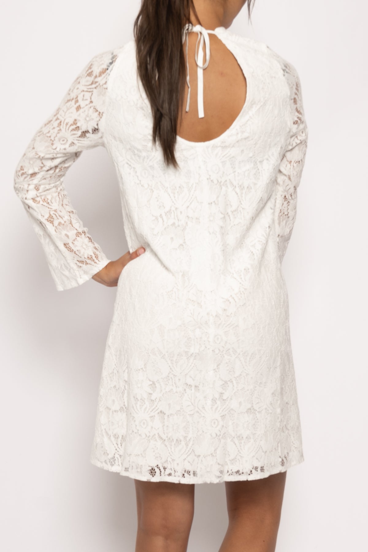 Mira Scoop Dress White