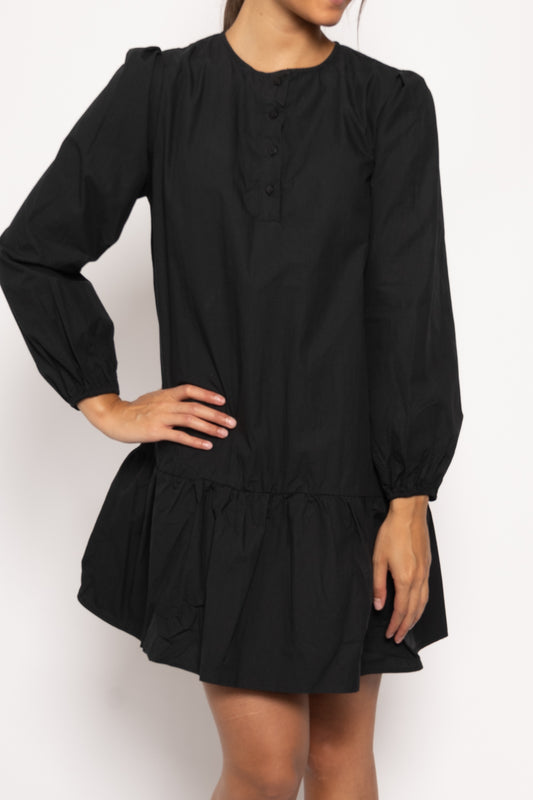 Taven Dress Poplin Black