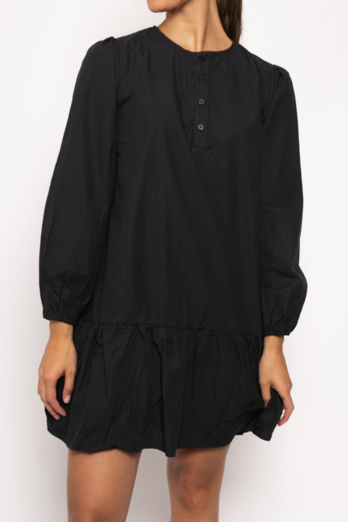 Taven Dress Poplin Black