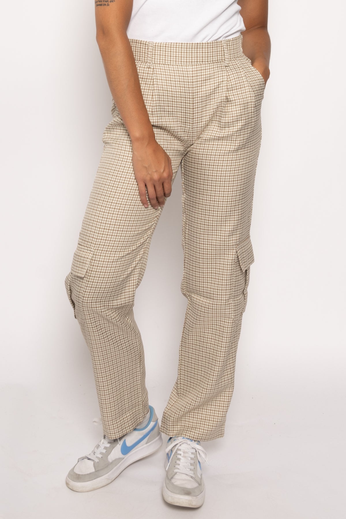 Mille Pants Camel Checks