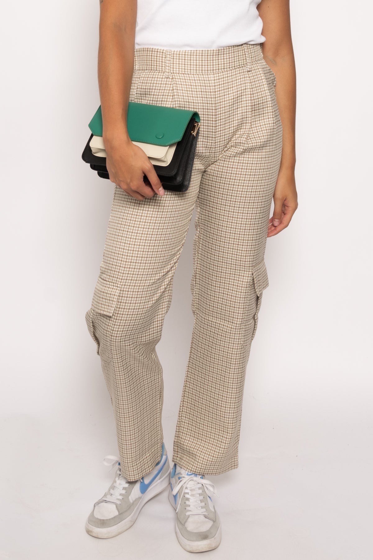 Mille Pants Camel Checks