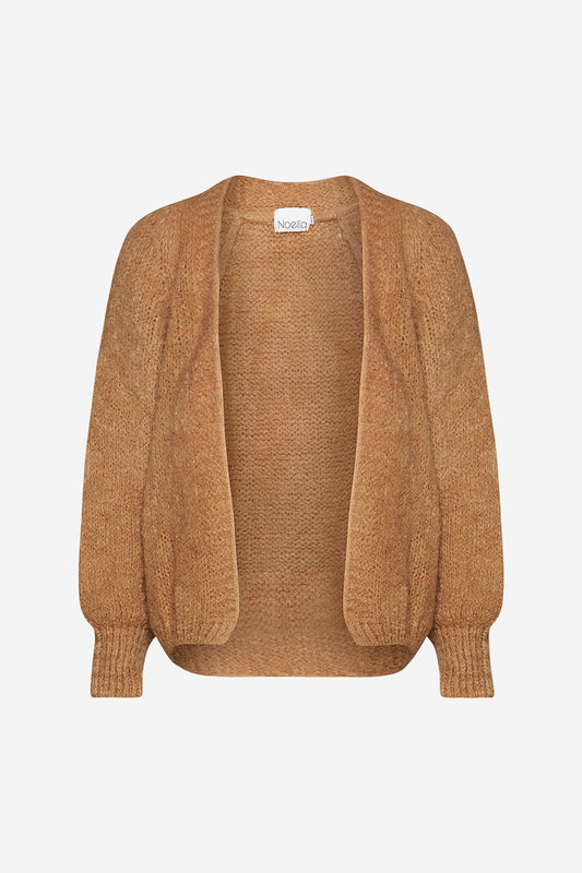 Noellas Fora Knit Cardigan Camel. Køb Cardigans hos www.noellafashion.dk