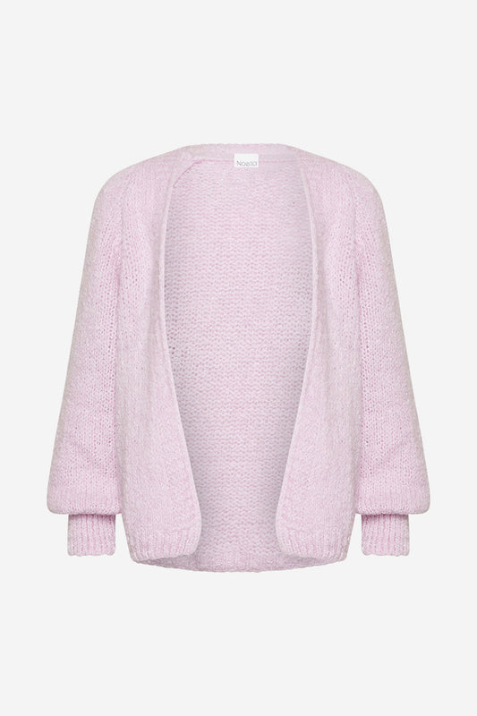 Noellas Fora Knit Cardigan Dusty Pink. Køb Cardigans hos www.noellafashion.dk
