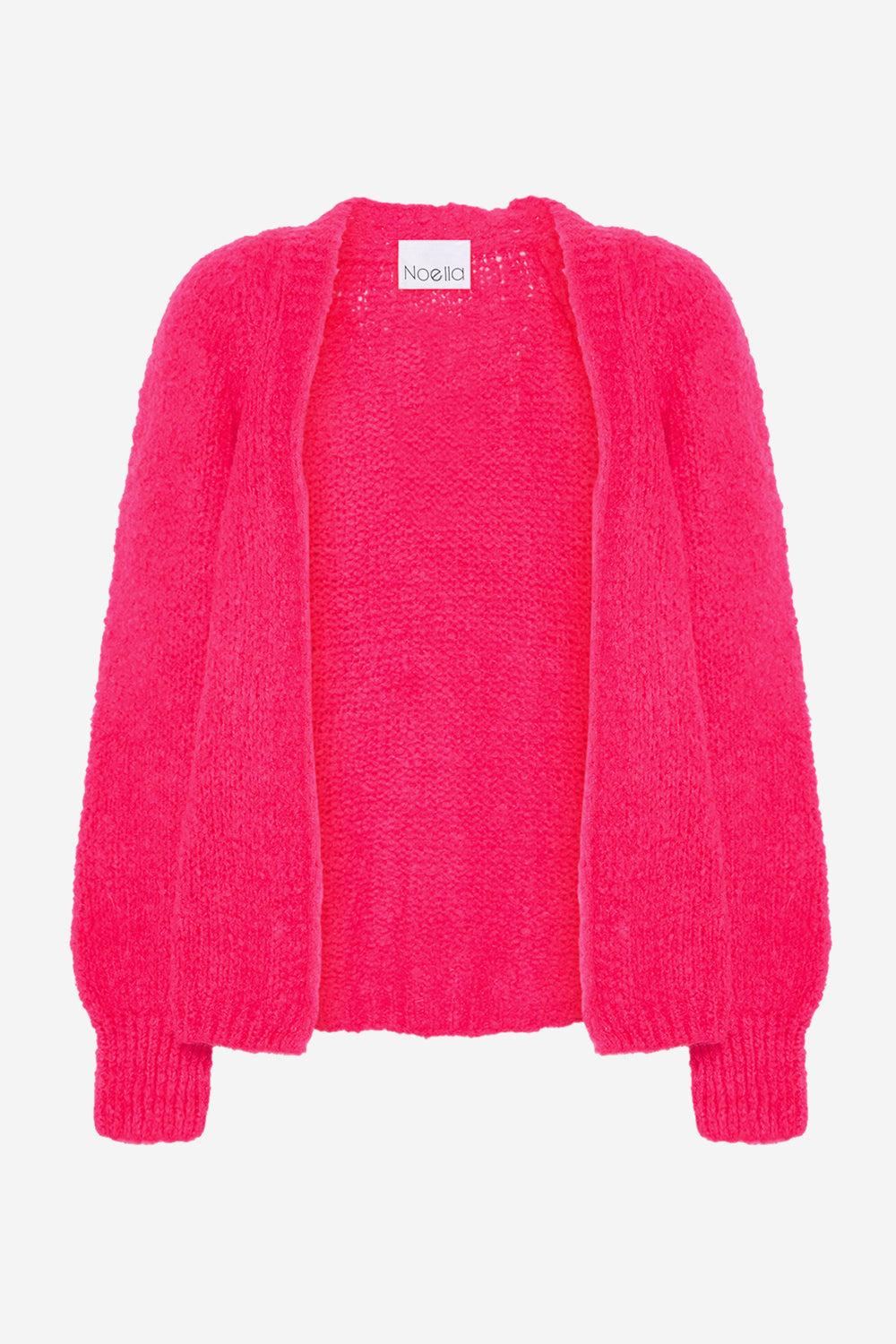 Noellas Fora Knit Cardigan Neon Pink. Køb Cardigans hos www.noellafashion.dk