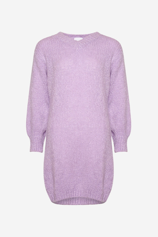 Noellas Fora V Dress Pale Lavender. Køb Kjoler hos www.noellafashion.dk