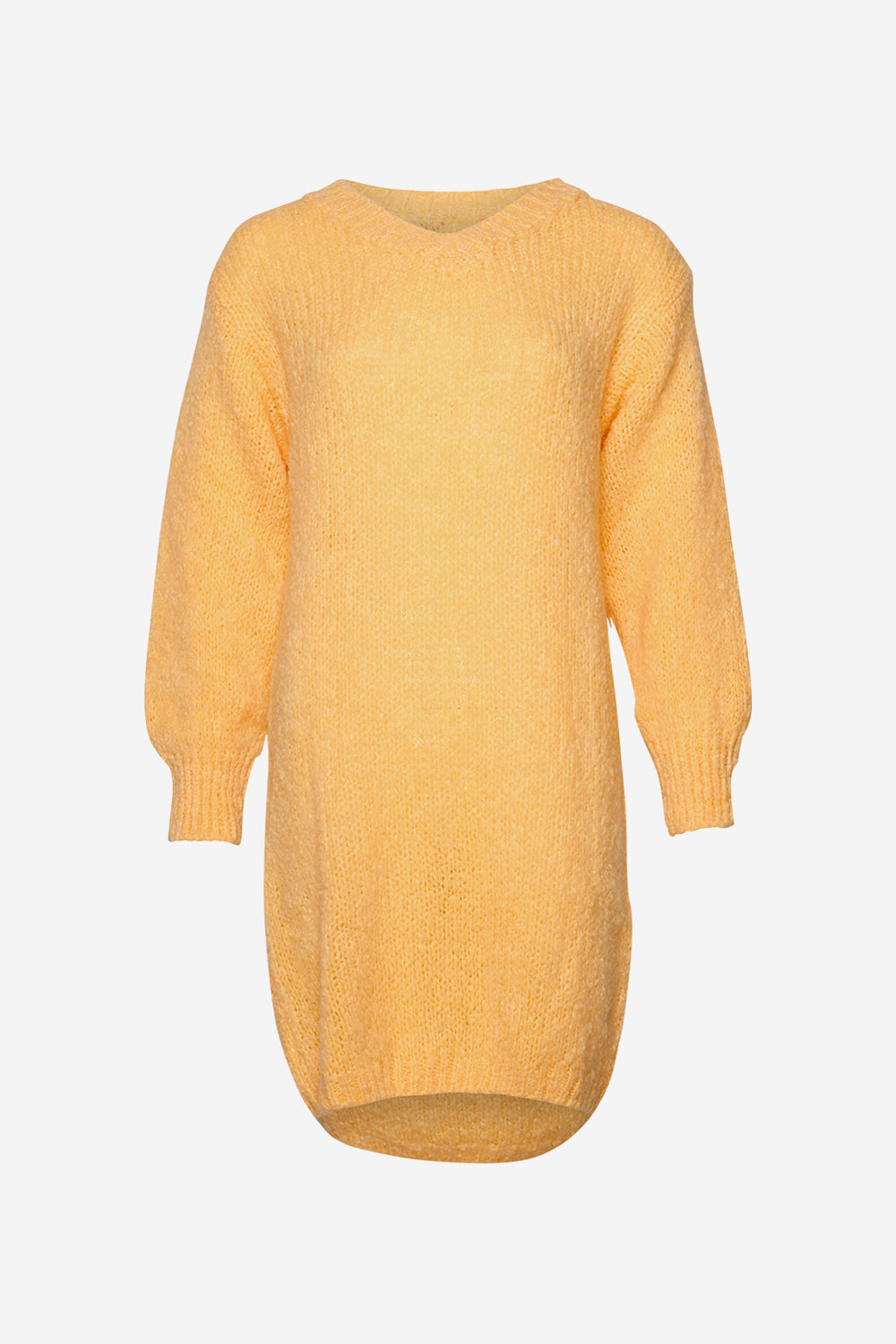 Noellas Fora V Dress Yellow Melange. Køb Kjoler hos www.noellafashion.dk