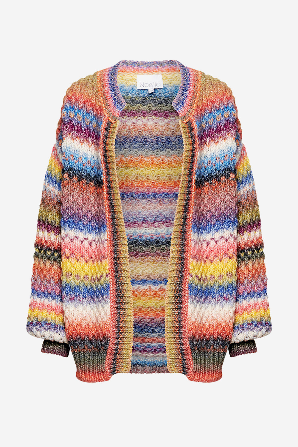 Noellas Gio Cardigan Short Multi Mix. Køb Cardigans hos www.noellafashion.dk