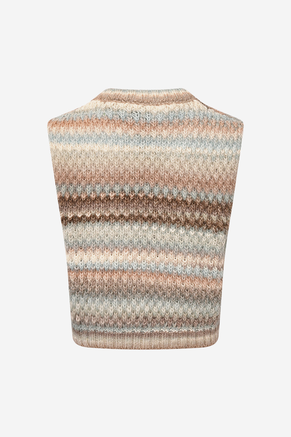 Gio Knit Vest Beige Mix