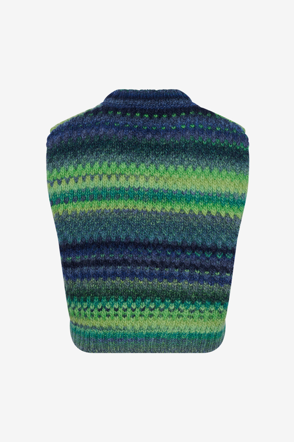 Gio Knit Vest Green Mix