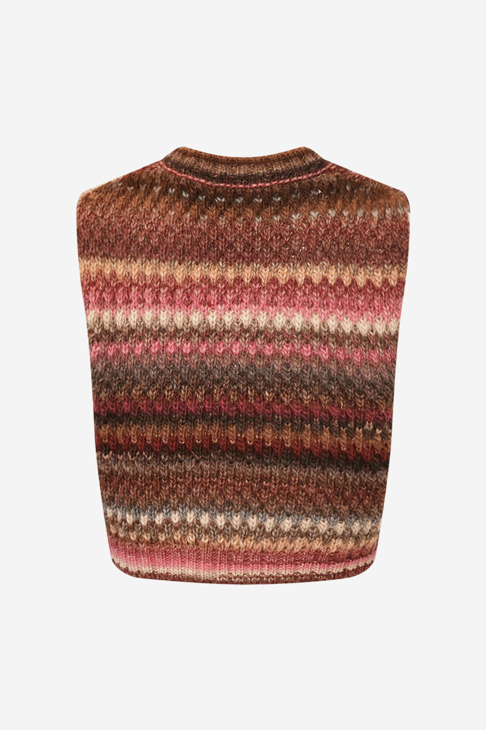 Gio Knit Vest Rust Mix