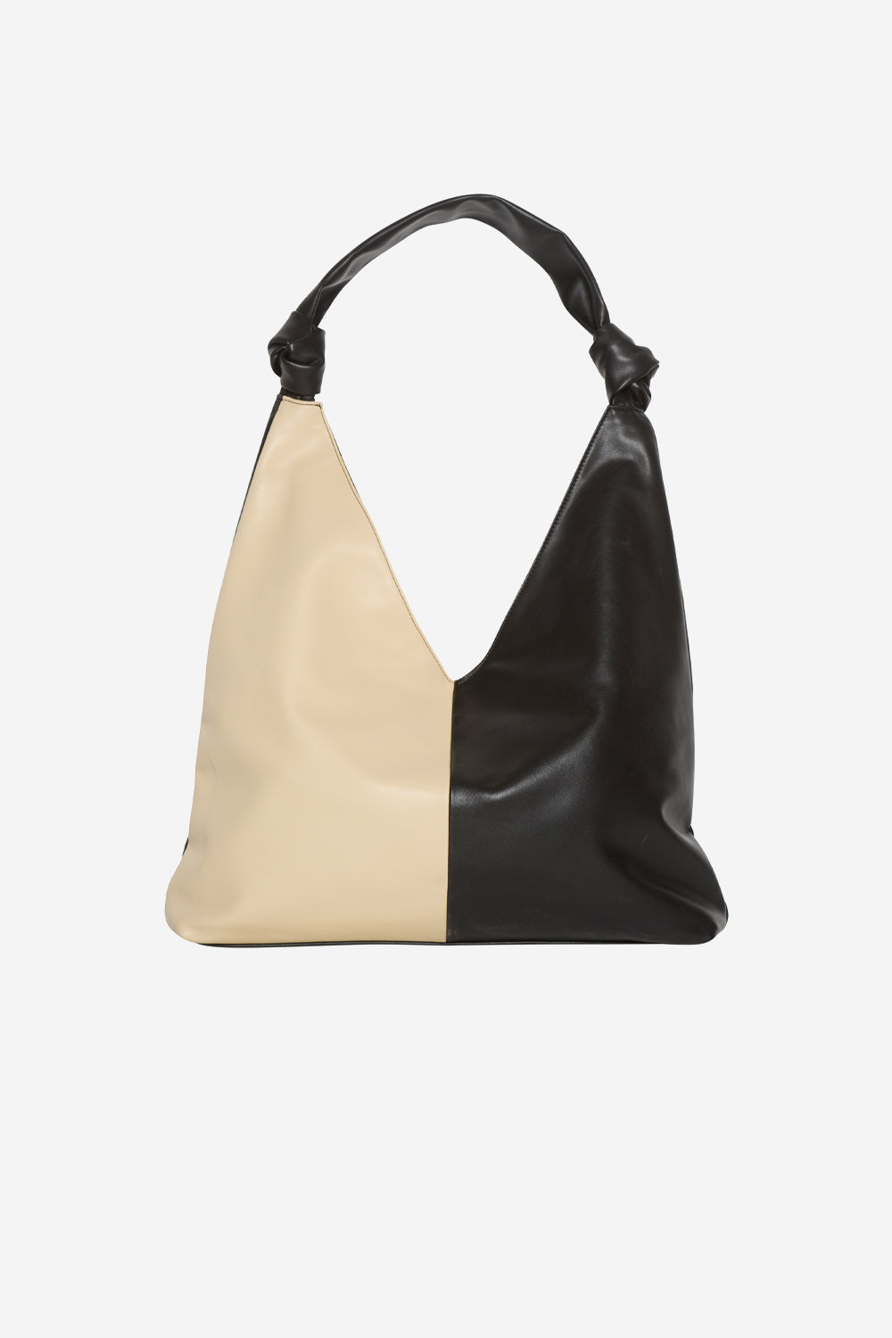 Noellas Helena Knot Handle Bag Black/Beige. Køb Tasker hos www.noellafashion.dk