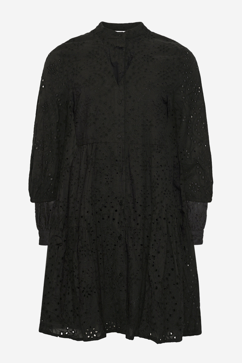 Noellas Imogene Dress Cotton Anglaise Black. Køb Kjoler hos www.noellafashion.dk