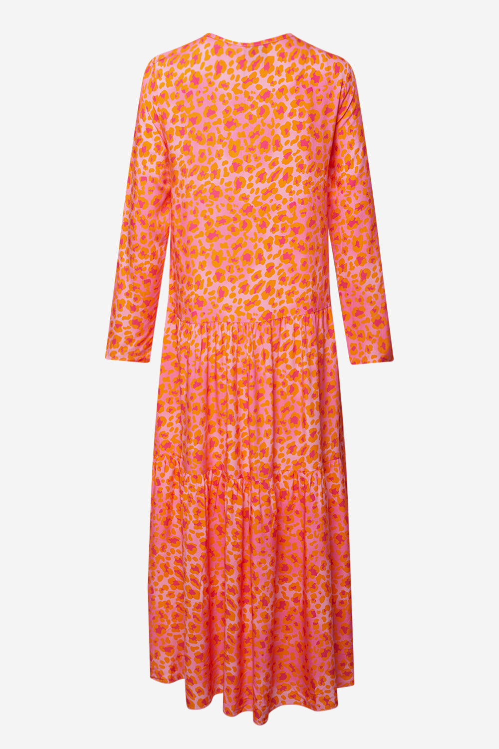 Imogene Long Dress Orange Mix