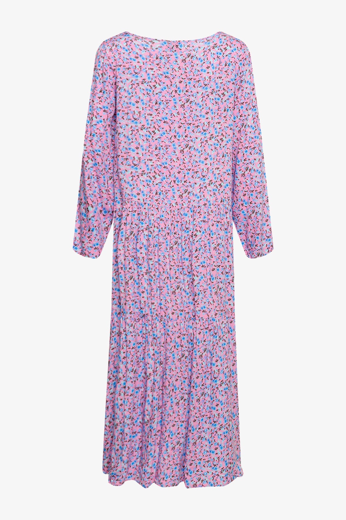 Imogen Long Dress Pink/Blue Flower