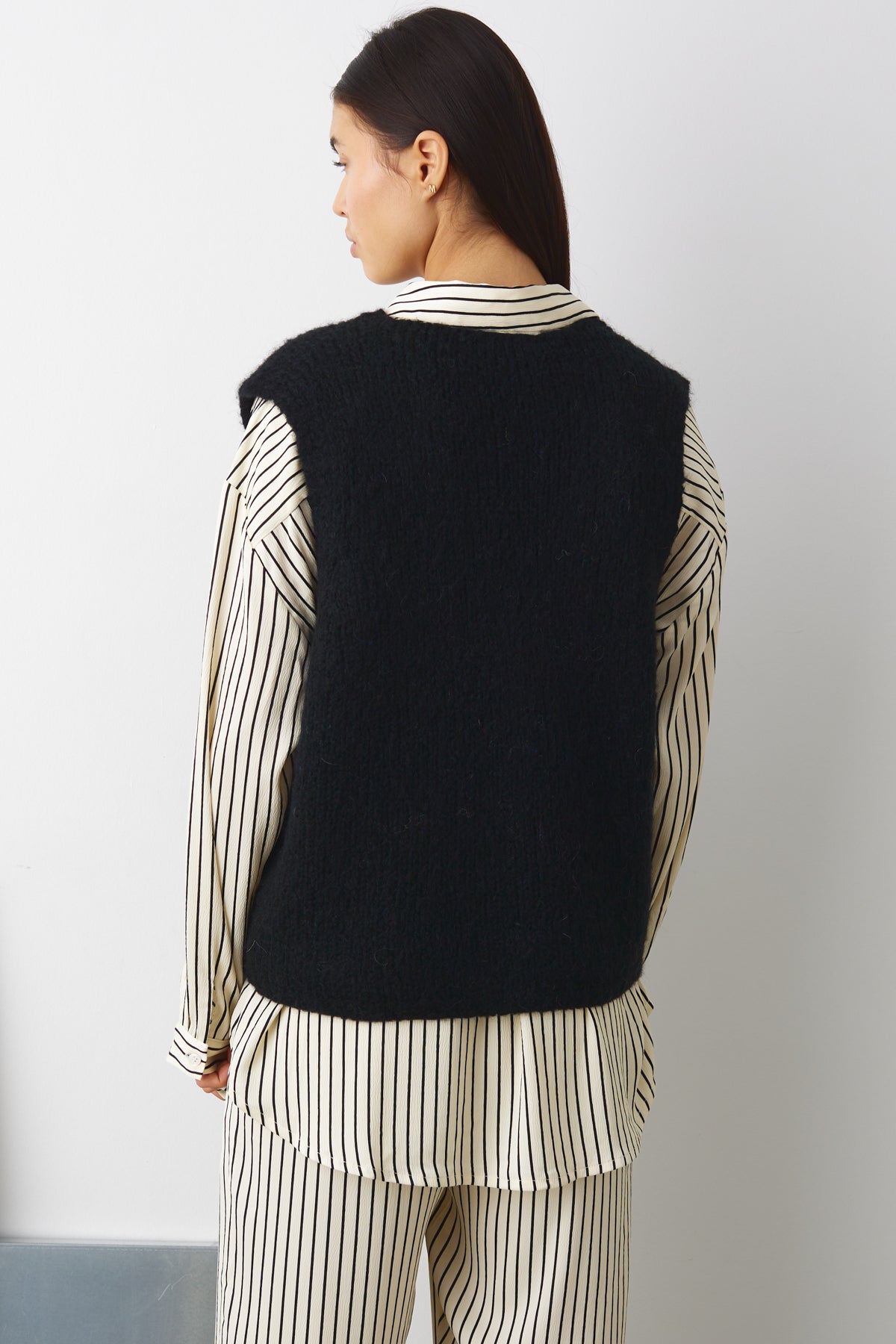 Jacey Knit Vest Black