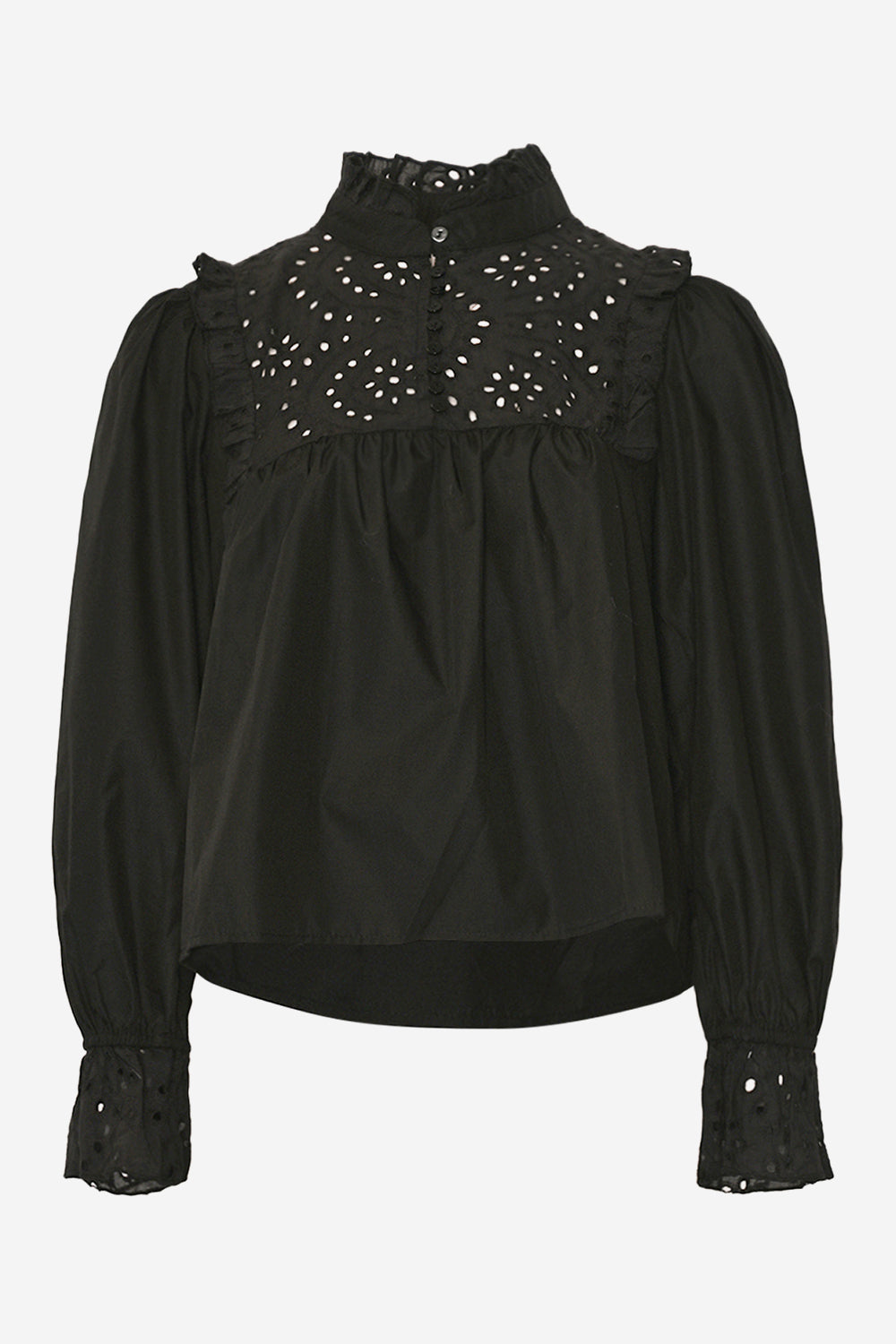 Noellas Jaelynn Blouse Black. Køb Bluser hos www.noellafashion.dk