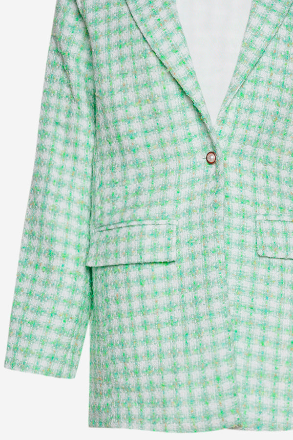 Jasmine Loose Blazer Lime Mix