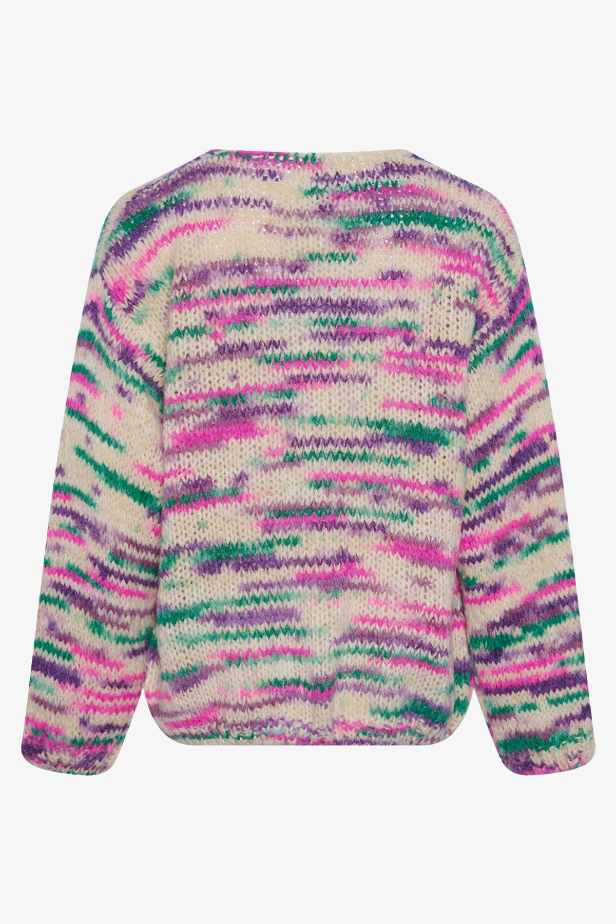 Noellas Johanna Knit Cardigan Pink Green Mix.