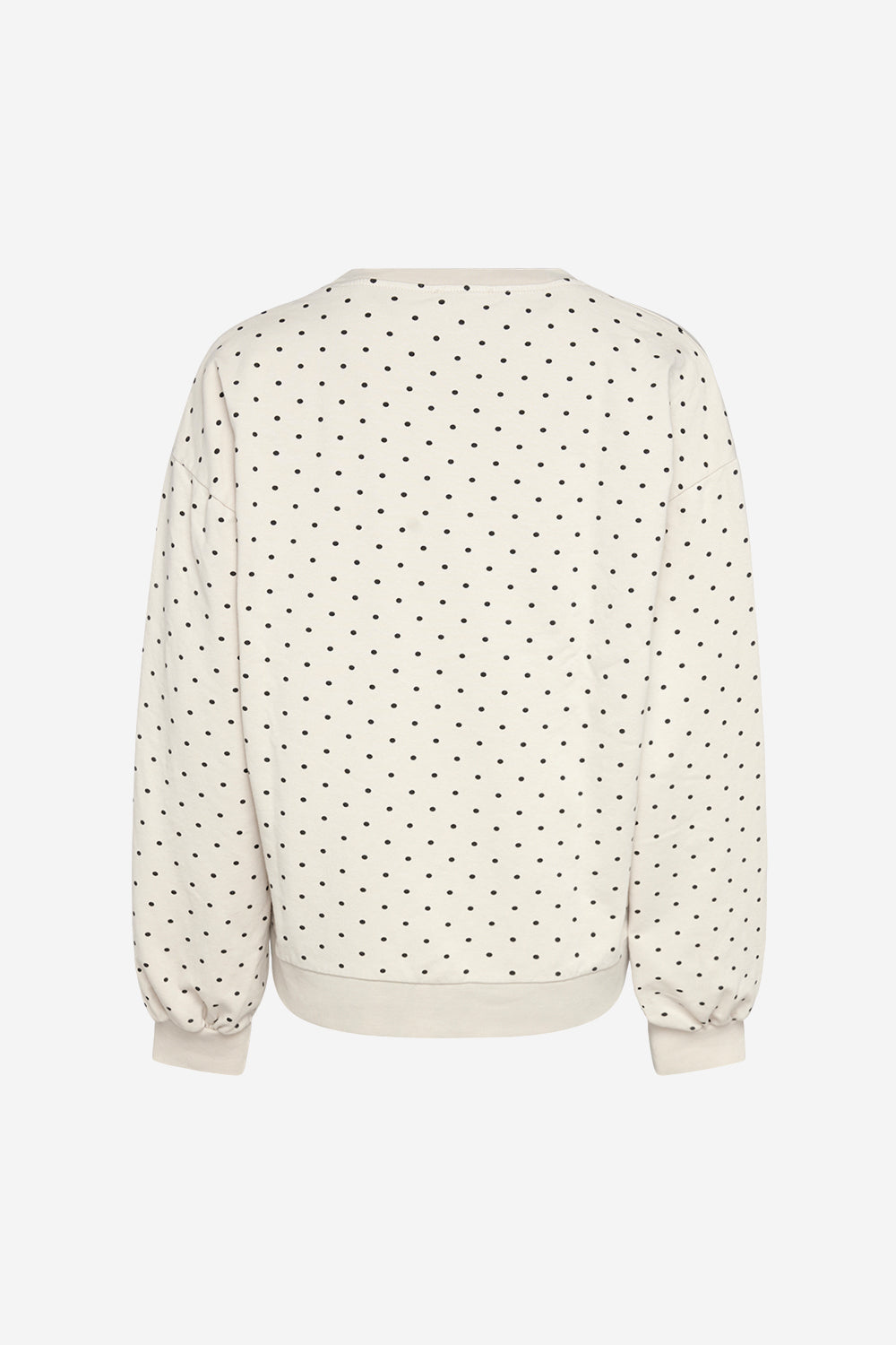 Johanne Sweatshirt Offwhite/black Dot