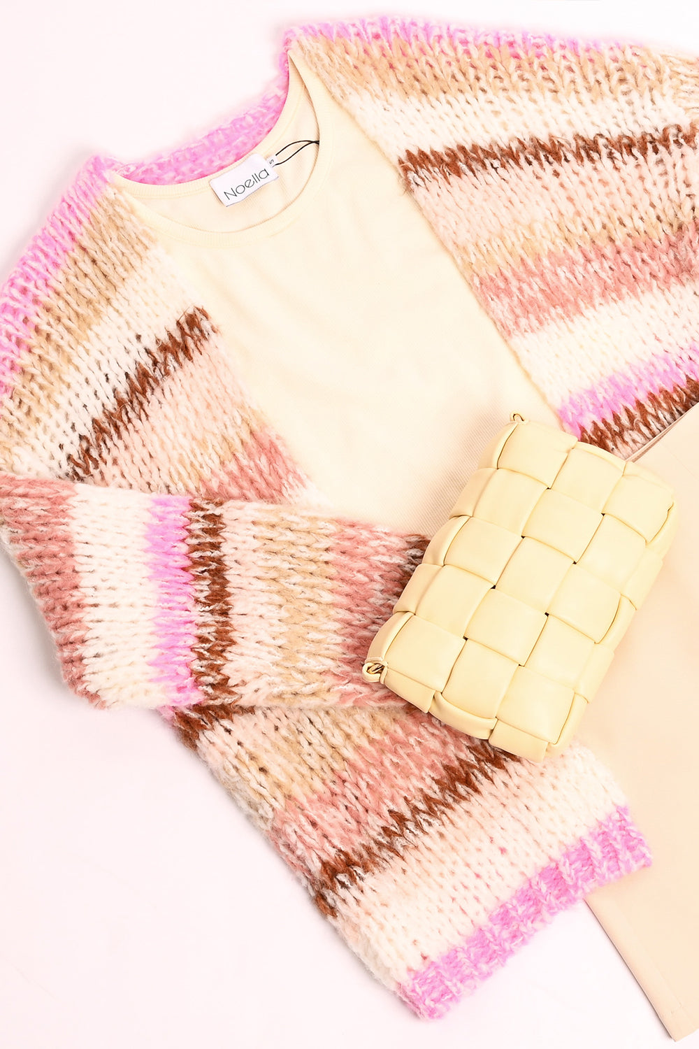 Jolee Knit Cardigan Oakleigh Rose Stripe