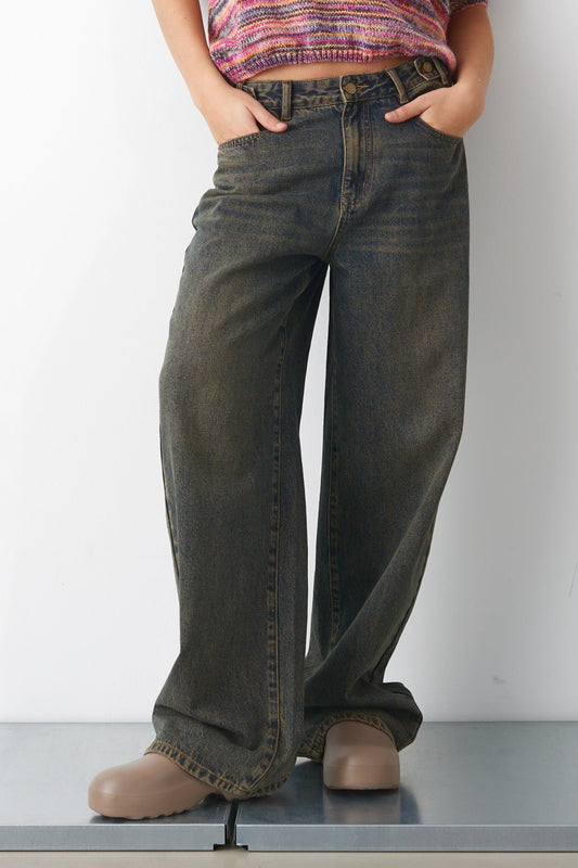 Noellas Jolie Jeans Worn Blue Wash. Køb Bukser hos www.noellafashion.dk