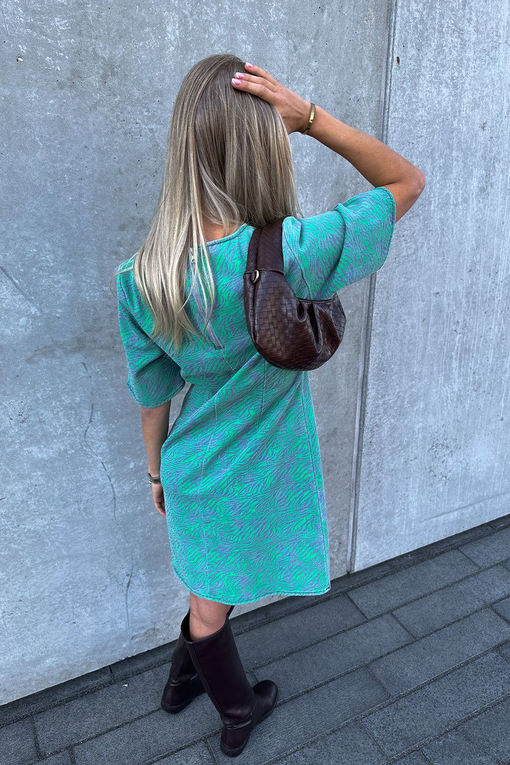 Jordynn Dress Tamari Green Print