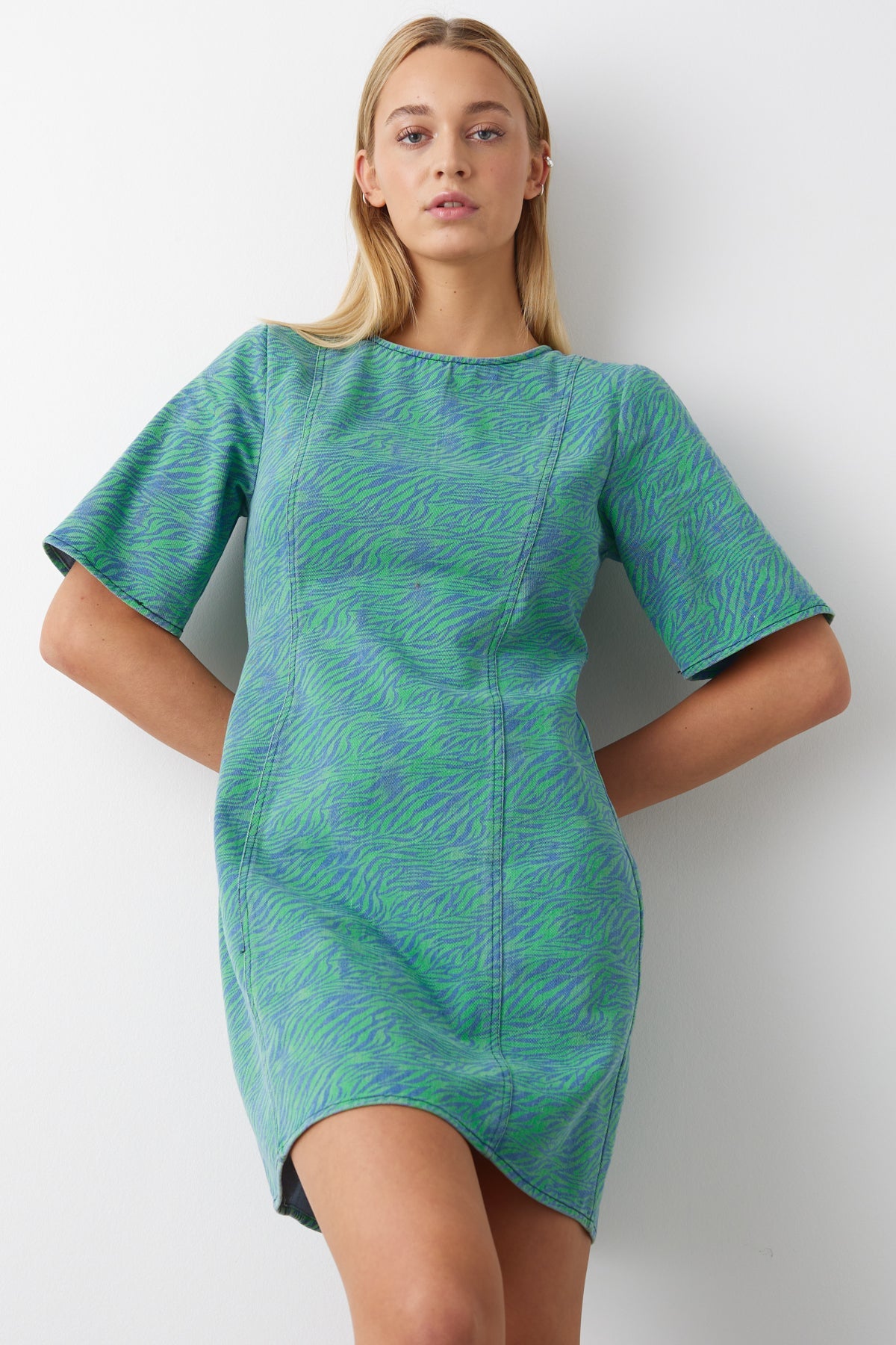 Jordynn Dress Tamari Green Print