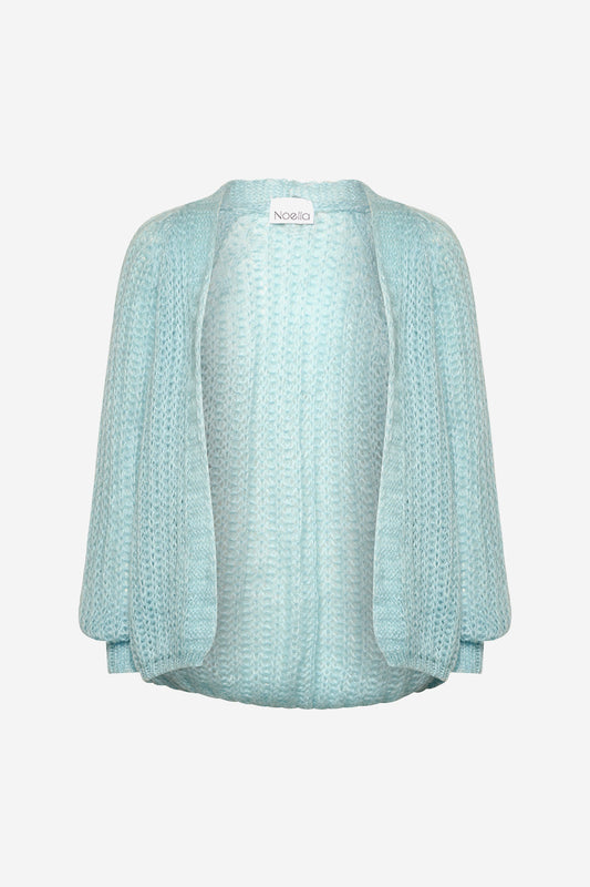 Noellas Joseph Knit Cardigan Solid Light Blue. Køb Cardigans hos www.noellafashion.dk