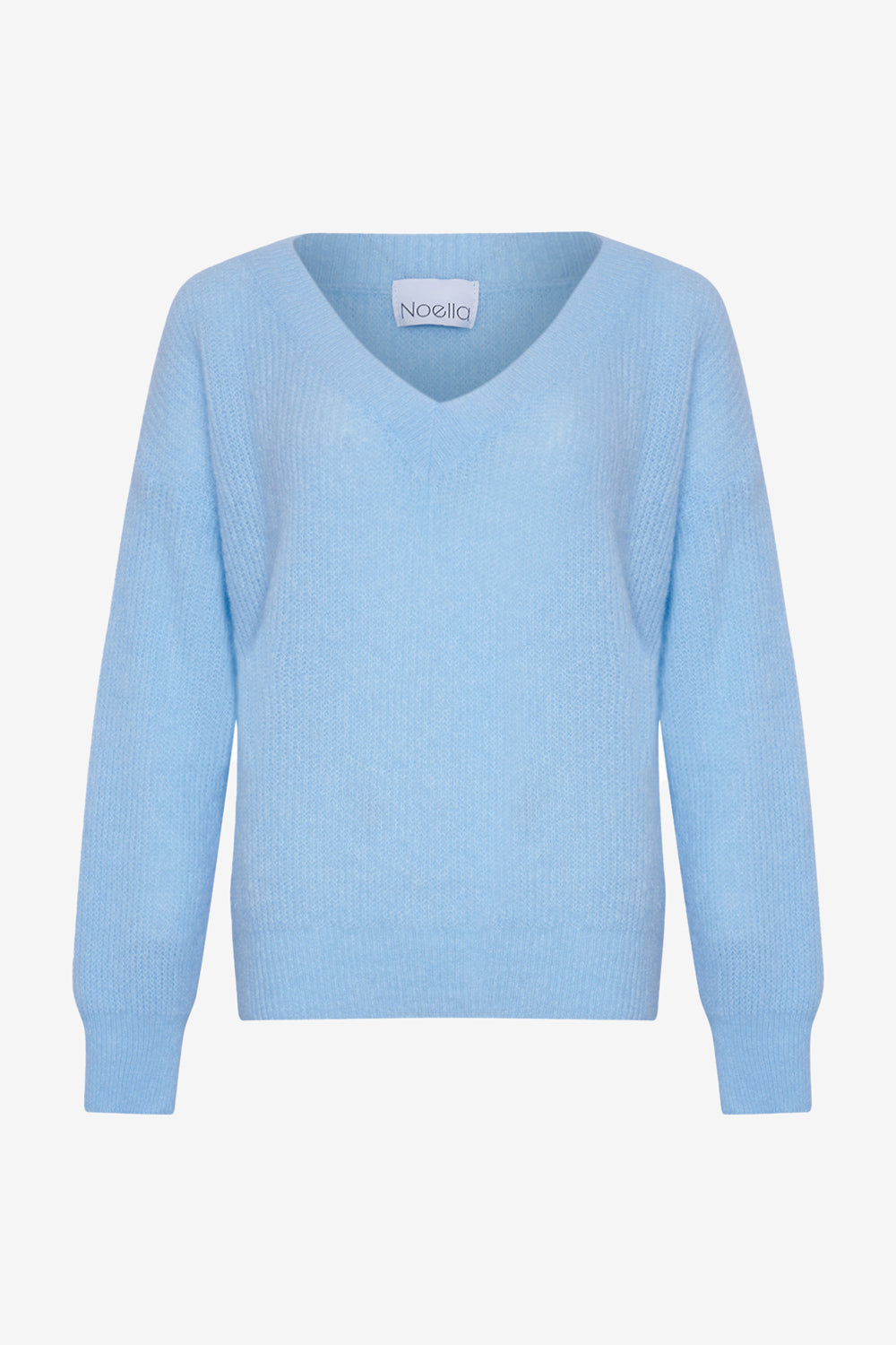 Noellas Josie Knit Light Blue. Køb Striktrøjer hos www.noellafashion.dk